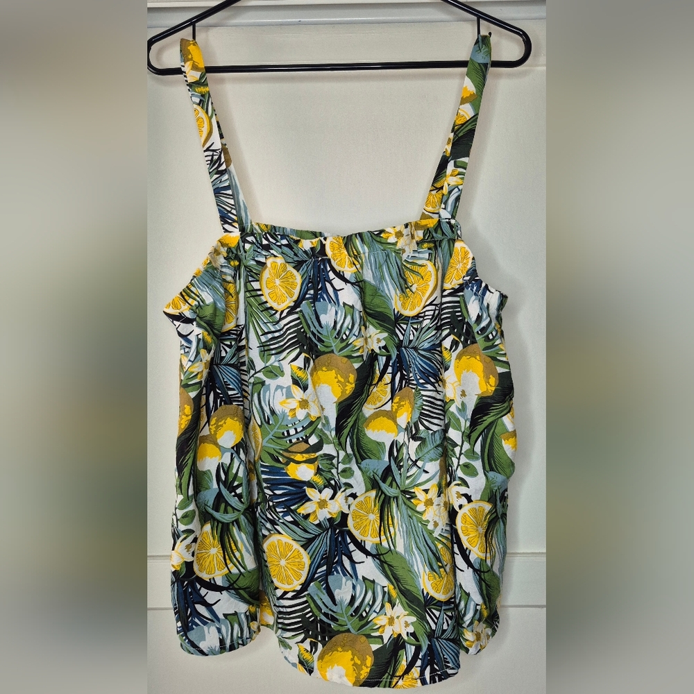 Lemon Print Matchy Top And Shorts Set